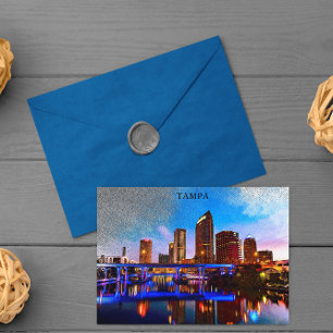 Tampa Florida Retro Vintage Reizen Briefkaart