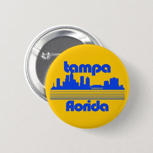 Tampa Florida Ronde Button 5,7 Cm (Voorkant /achterkant)