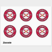 Tampa Florida Ronde Sticker (Vel)