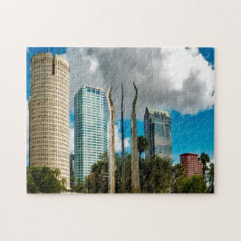 Tampa Florida Silhouet. Legpuzzel