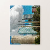 Tampa Florida Silhouet. Legpuzzel (Verticaal)