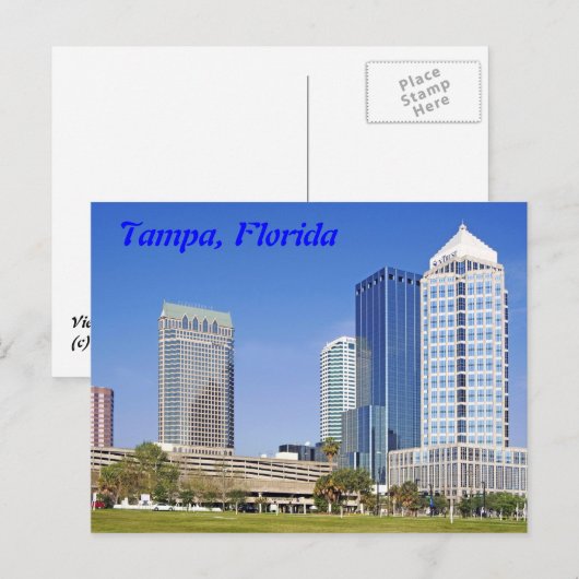 Tampa, Florida skyline Briefkaart (Voorkant / Achterkant)