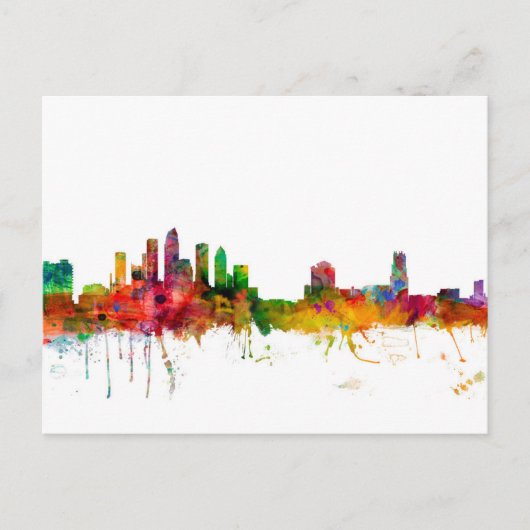 Tampa Florida Skyline Briefkaart (Voorkant)