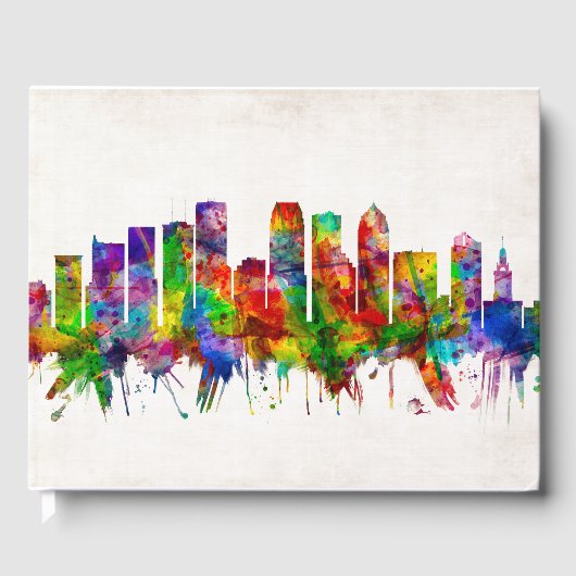 Tampa Florida Skyline Gastenboek (Voorkant)