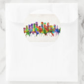 Tampa Florida Skyline Ronde Sticker (Tas)