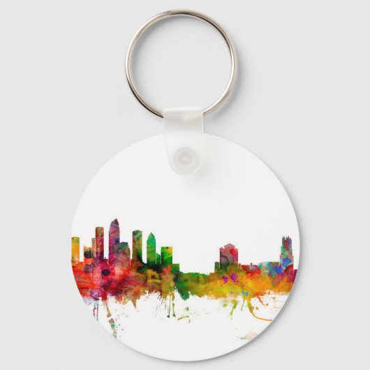 Tampa Florida Skyline Sleutelhanger (Voorkant)