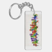 Tampa Florida Skyline Sleutelhanger (Voorkant Links)