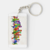 Tampa Florida Skyline Sleutelhanger (achterkant)