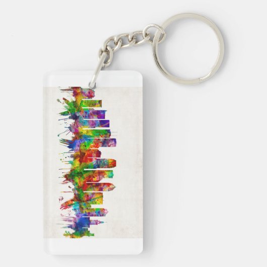 Tampa Florida Skyline Sleutelhanger (achterkant)