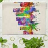 Tampa Florida Skyline Theedoek (Gevouwen)