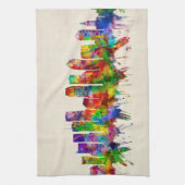 Tampa Florida Skyline Theedoek (Verticaal)