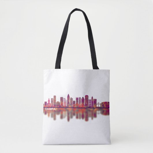 Tampa Florida Skyline Tote Bag (Voorkant)