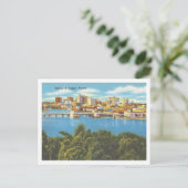 Tampa Florida Skyline Vintage 1940 Briefkaart (Staand voorkant)