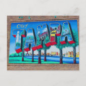 Tampa .Florida Stadsmuurschildering Feestdagenkaart (Voorkant)