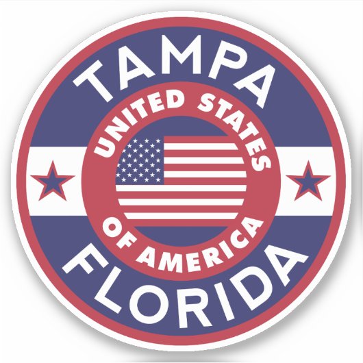 Tampa, Florida Sticker (Voorkant)
