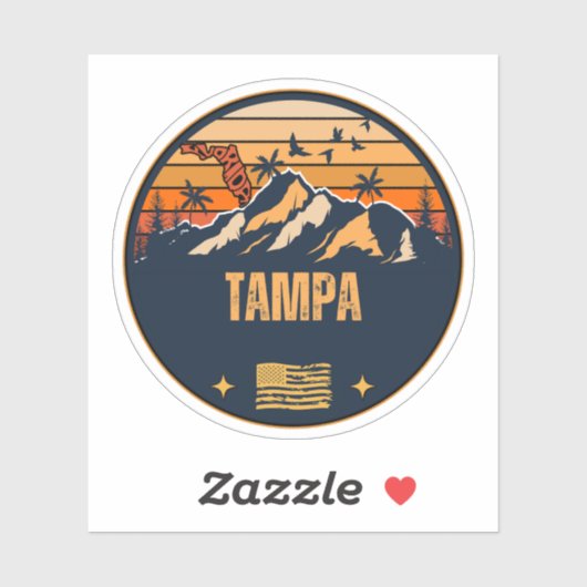 Tampa, Florida Sticker (Vel)