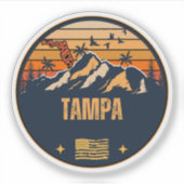 Tampa, Florida Sticker (Voorkant)