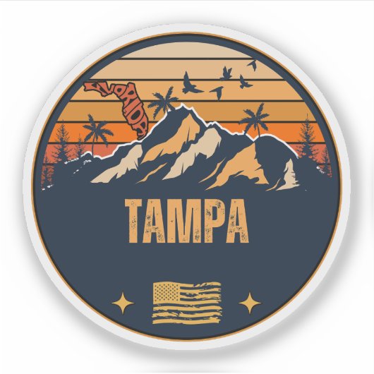 Tampa, Florida Sticker (Voorkant)