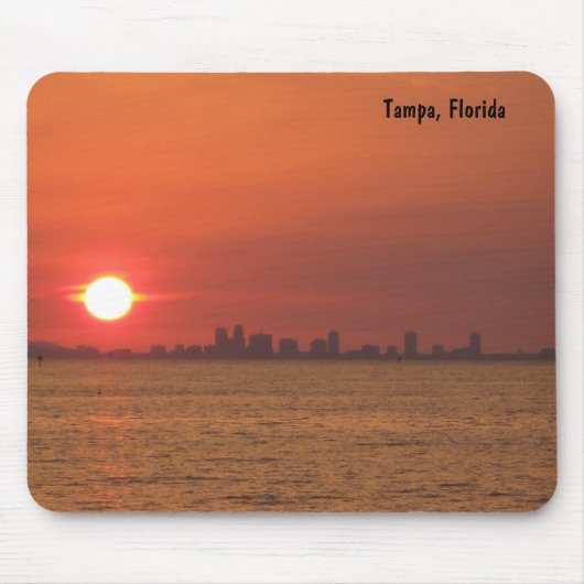 Tampa, Florida Sunset Mousepad Muismat (Voorkant)