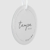 Tampa Florida Travel United States Simple Ornament (voorkant)