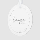 Tampa Florida Travel United States Simple Ornament (voorkant)