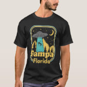 Tampa Florida Ufo Alien Hunter 80s State Pride T-shirt (Voorkant)