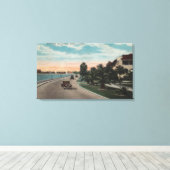 Tampa, Florida - Uitzicht van Bayshore Blvd Canvas Afdruk (Insitu (Houten vloer))