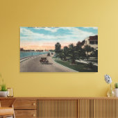 Tampa, Florida - Uitzicht van Bayshore Blvd Canvas Afdruk (Insitu (Woonkamer))