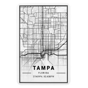 Tampa Florida USA Travel City Map Poster Magneet