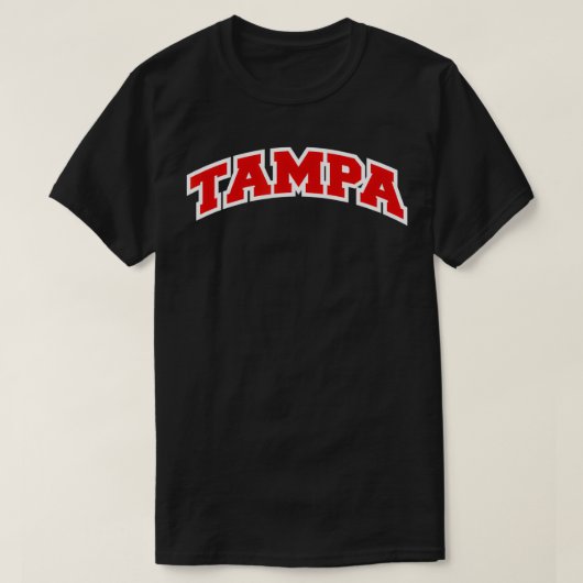 Tampa Florida Varsity Style  T-shirt (Design voorkant)