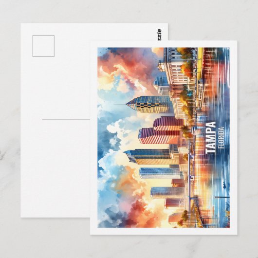 Tampa Florida Verenigde Staten Famous Place waterv Briefkaart (Voorkant / Achterkant)
