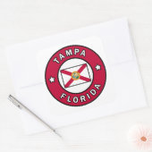 Tampa Florida Vierkante Sticker (Envelop)