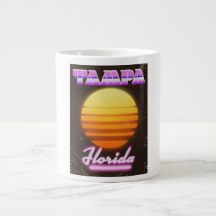 Tampa Florida vintage jaren 80 reisposter Grote Koffiekop