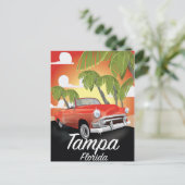 Tampa Florida vintage-poster Briefkaart (Staand voorkant)