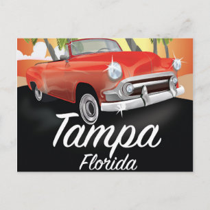 Tampa Florida vintage reisposter Briefkaart