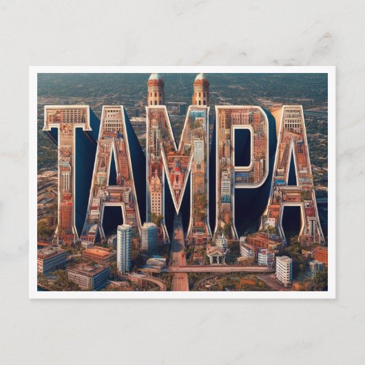 Tampa, Florida Vintage Reizen Briefkaart (Voorkant)