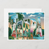 Tampa, Florida Vintage Reizen Briefkaart (Voorkant / Achterkant)