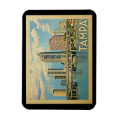 Tampa Florida Vintage Travel Magneet (Verticaal)