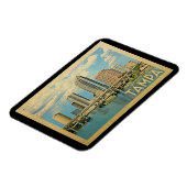Tampa Florida Vintage Travel Magneet (Linkerzijde)