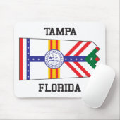 Tampa, Florida Vlag VS Muismat (Met muis)