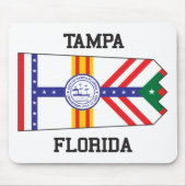 Tampa, Florida Vlag VS Muismat (Voorkant)