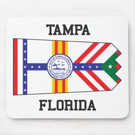 Tampa, Florida Vlag VS Muismat (Voorkant)