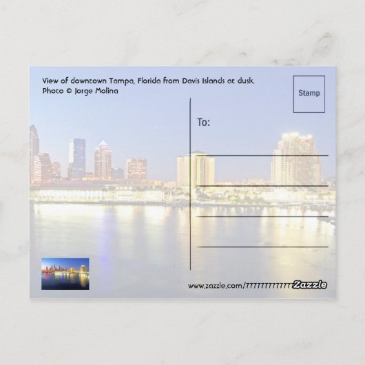 Tampa, Florida, VS Briefkaart (Achterkant)