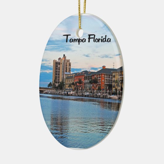 Tampa Florida Waterfront Keramisch Ornament (Links)