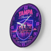 Tampa Florida Waterfront Skyline Grote Klok (Hoek)