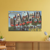 Tampa, FloridaLarge Letter ScenesTampa, FL Canvas Afdruk (Insitu (Woonkamer))