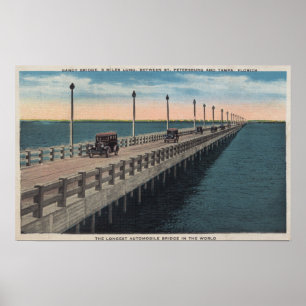 Tampa, FloridaView of Gandy BridgeTampa, FL Poster