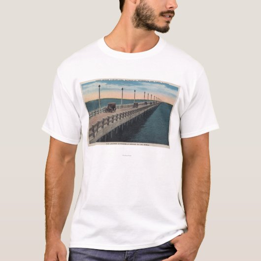 Tampa, FloridaView of Gandy BridgeTampa, FL T-shirt (Voorkant)