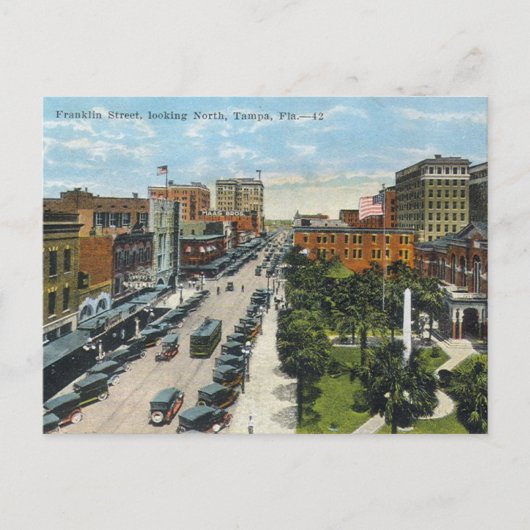 Tampa - Franklinstraat Briefkaart (Voorkant)