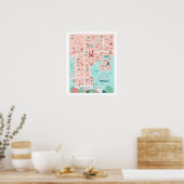 Tampa Kaart Afdrukken 16 "x20" Poster (Keuken)